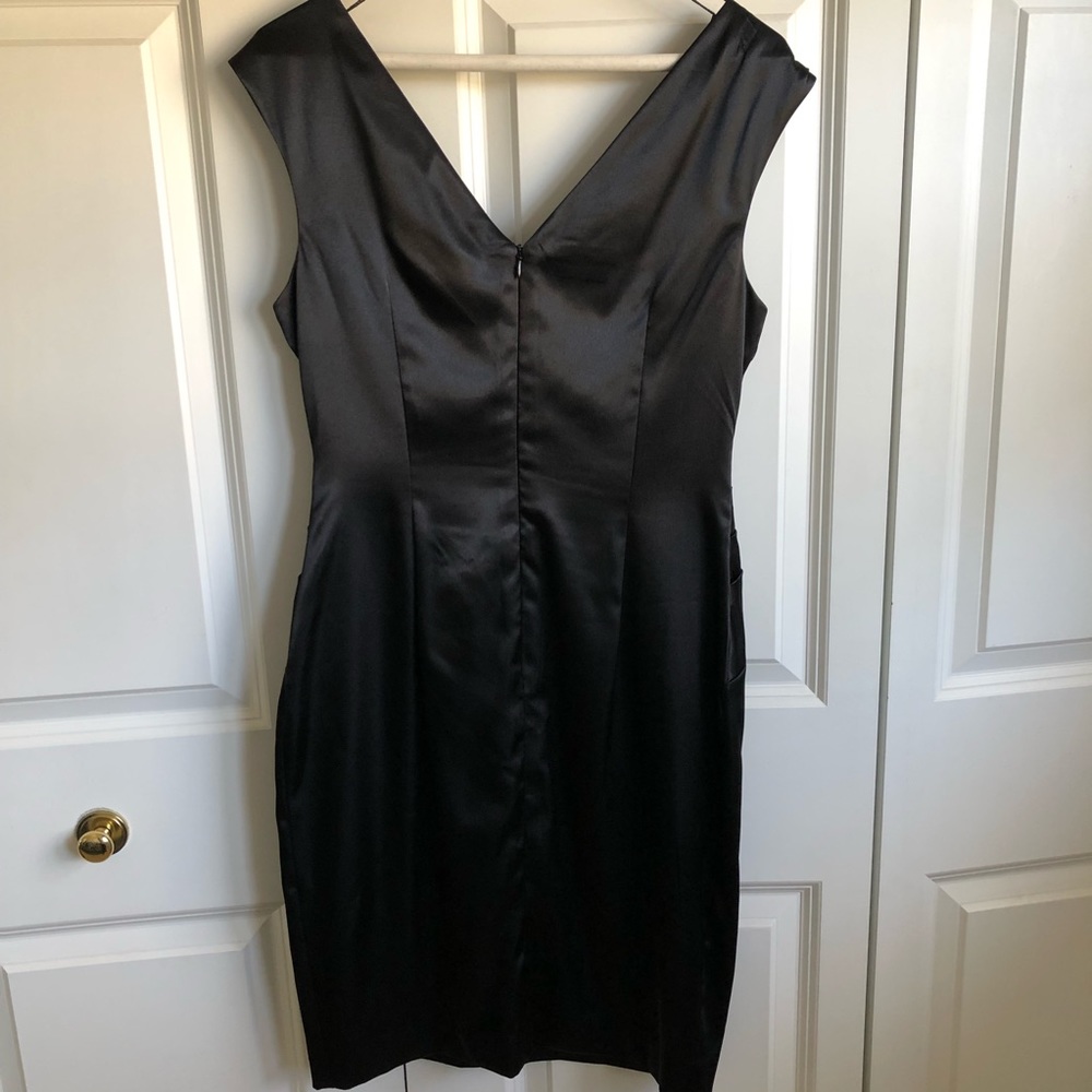 Silky Little Black Dress - Picture 5 of 6